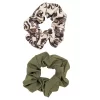 Sonoma Goods For Life® Tan Floral And Green Scrunchie Set -Sonoma Goods For Life Women 5897567