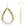 Sonoma Goods For Life® Hammered Ivory Threadwrap Teardrop Earrings