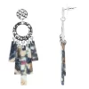 Sonoma Goods For Life® Silver Tone Hammered Post With Blue Acetate Shaky Stick Drop Earrings -Sonoma Goods For Life Women 5912969