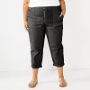 Plus Size Sonoma Goods For Life® Cargo Utility Capri Pants 2 Plus Size Sonoma Goods For Life® Cargo Utility Capri Pants -Sonoma Goods For Life Women 5927176 Pitch Black