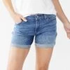 Women's Sonoma Goods For Life® High Rise 5" Denim Shorts -Sonoma Goods For Life Women 5932297 Broadway
