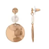 Sonoma Goods For Life® Gold Tone Simulated Pearl Medallion Drop Earrings -Sonoma Goods For Life Women 6067157