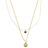 Sonoma Goods For Life® Gold Tone Layered Chain & Double Hammered Pendant Necklace -Sonoma Goods For Life Women 6067929