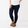 Maternity Sonoma Goods For Life® Over-the-Belly Clean-Hem Jeggings -Sonoma Goods For Life Women 6120538 Dark Indigo